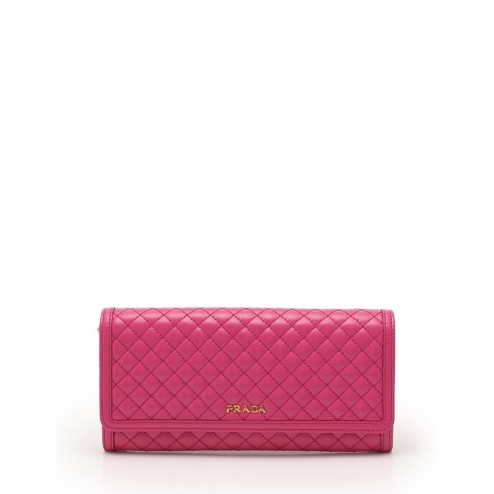 Prada Chain Wallet Pink - image 1